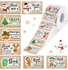 40 CT Holiday “Thank You For Your Order” Small Business 1”x 1.6” Free Shipping