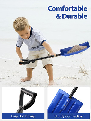 34'' L Shovel Comfort Handle Grip Plastic Spade Lightweight Tool for kids Toddler
