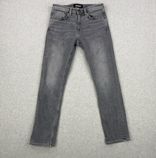 Revtown Jeans Mens 30x30 Gray Sharp Slim Straight Stretch 5 Pocket Decade Denim