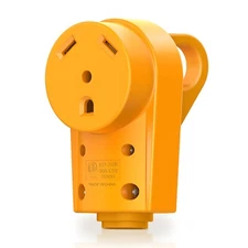 30 Amp RV Female Replacement Socket Plug, Receptacle Outlet for RV Travel Camper