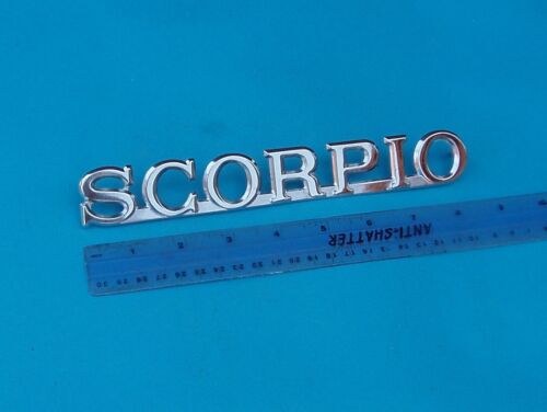 FORD  " SCORPIO "  BADGE NEW.    METAL CHROME PLATE  - Picture 1 of 2
