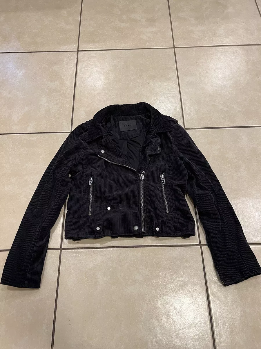 Corduroy biker deals jacket