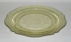 Federal Glass PATRICIAN "Spoke" Amber Luncheon Plate