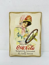 VINTAGE COCA COLA COKE  GIRL MAGNET POST CARDSIZE