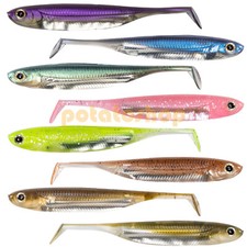 6pcs Soft Plastic Paddle Tail Fishing Lures Silicone 2.76” Lifelike Shad Bass 