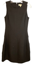 Michael Kors Women's Sleeveless Black Dress Size 6 Knee Length Missing Belt
