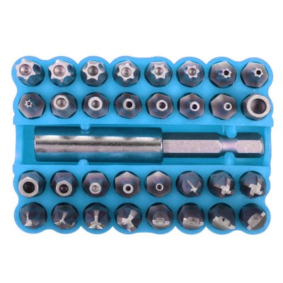 33 stücke Tamper Proof CRV6150 Torx  Star Bit Set mit Magnethalter für H4H0