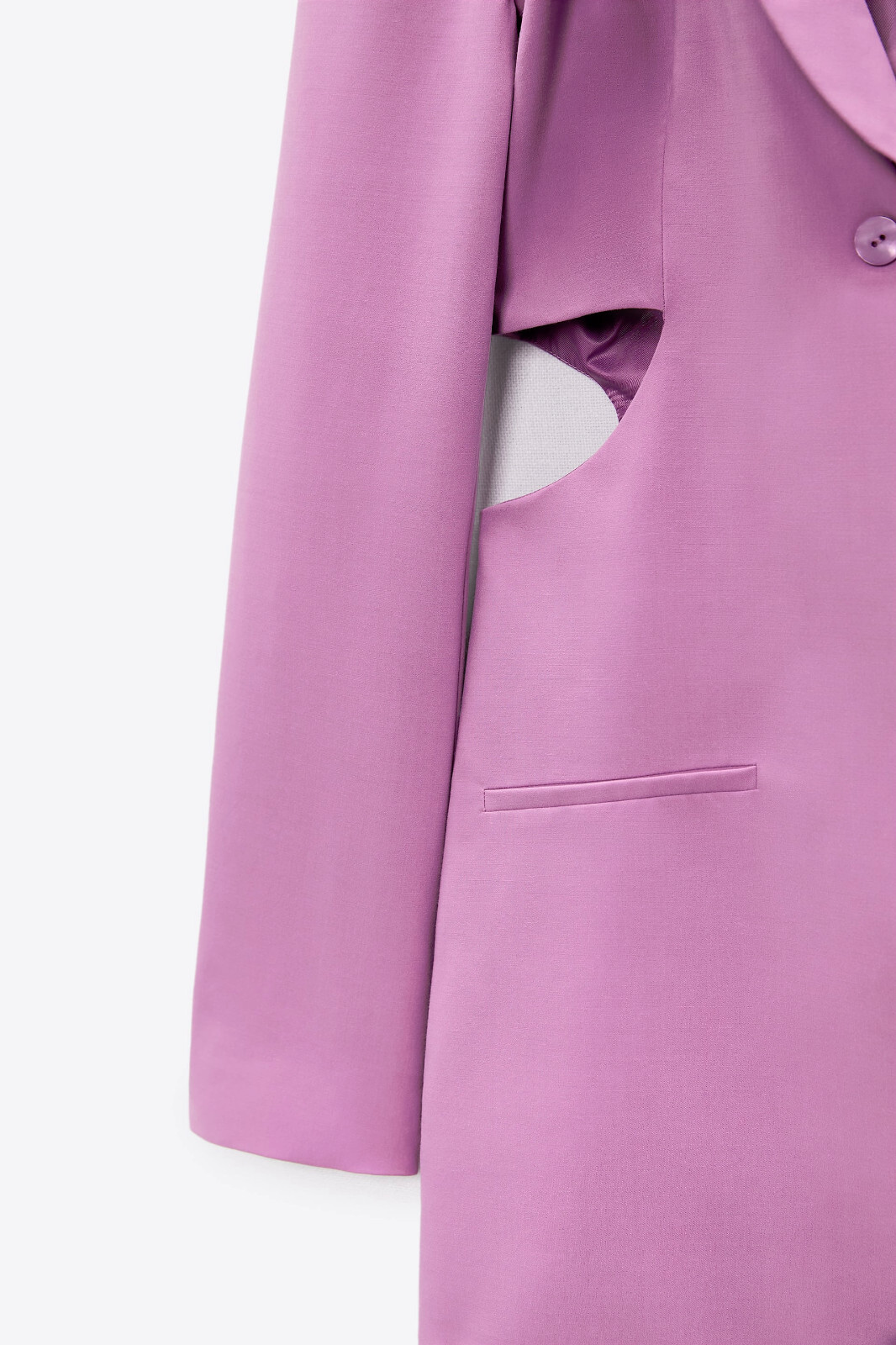 zara lilac blazer dress