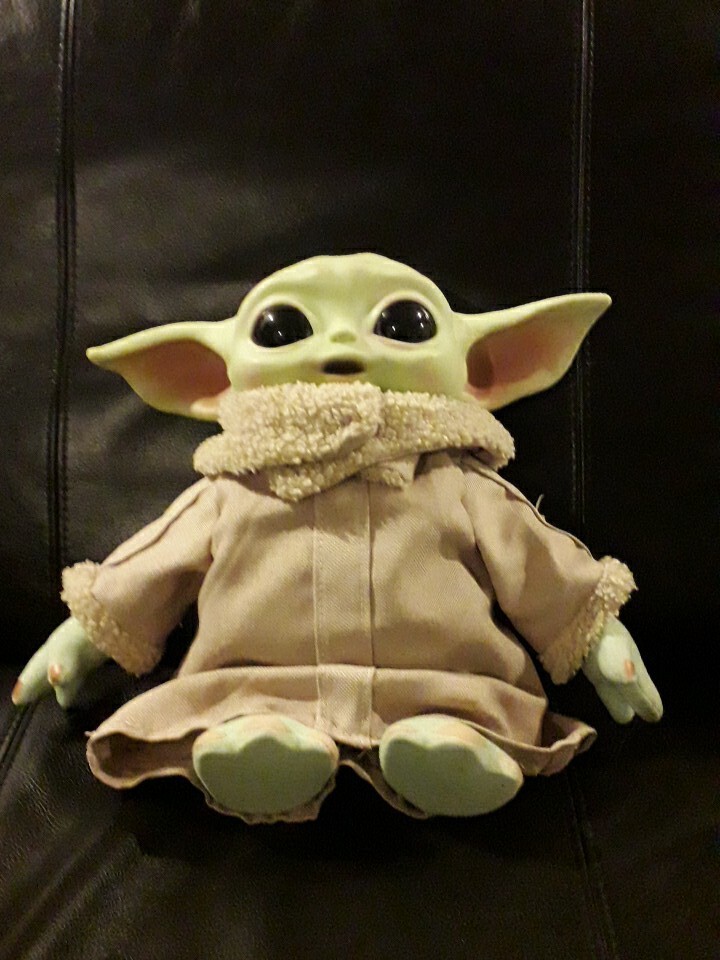 Star Wars Plush Toys, Child Yoda Grogu Soft Doll The Mandalorian, 11-inch Figure