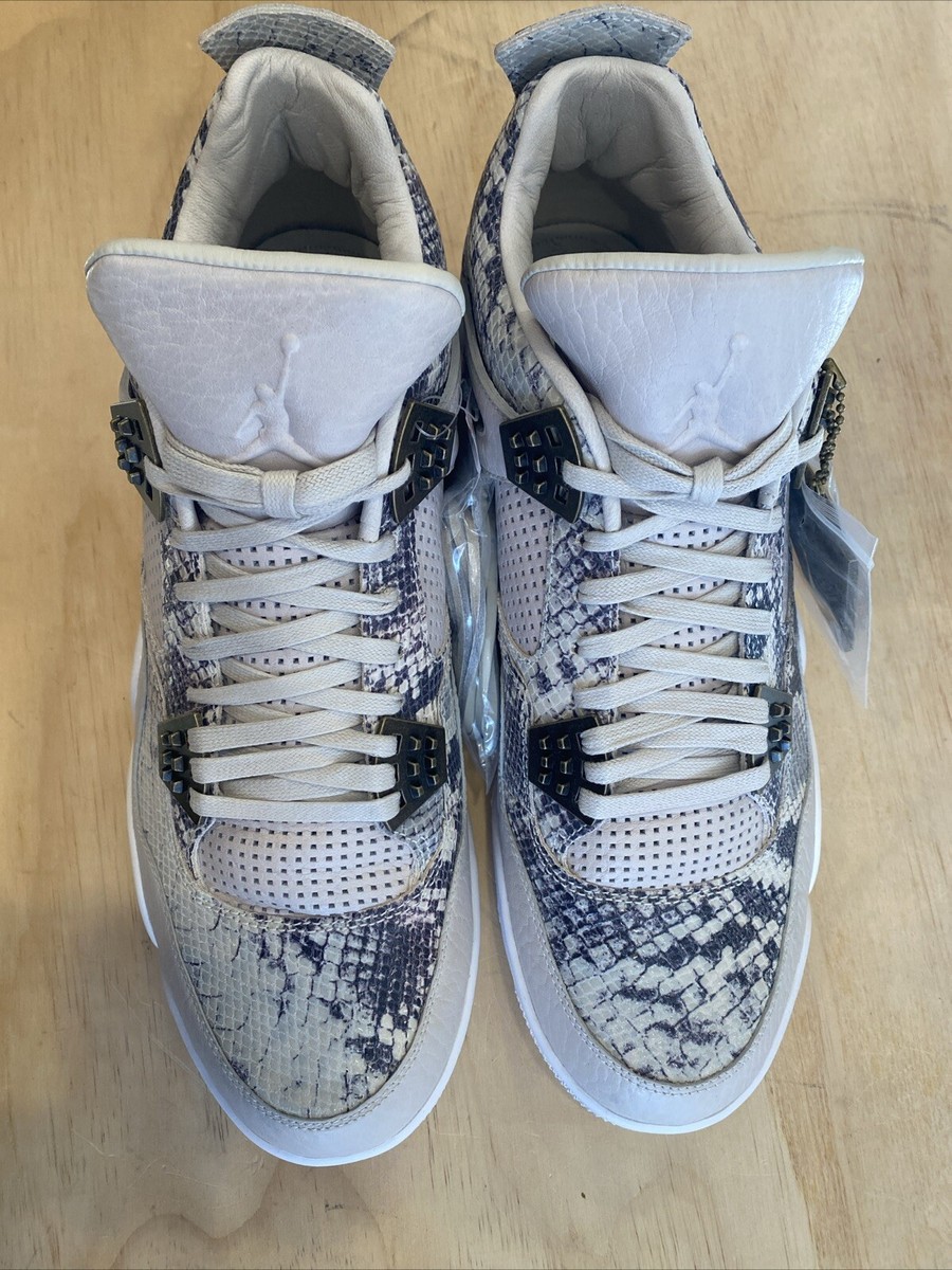 8184) Nike Air Jordan 4 IV Retro Premium “Snakeskin” 819139-030