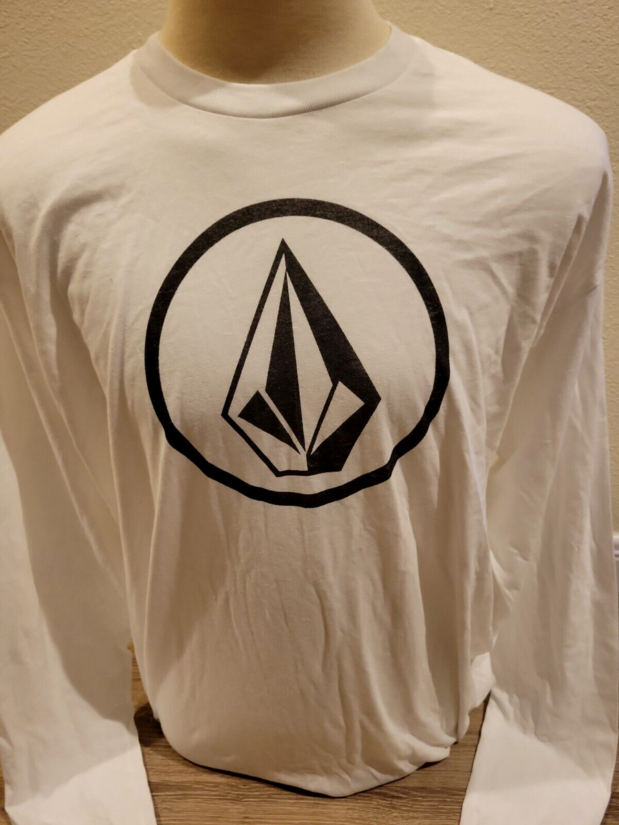 New Men's 2XL Volcom Stone Orderly White Long Sleeve Graphic T