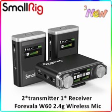 SmallRig Forevala W60 Wireless Video Microphone System 2 transmitter 1 Receiver