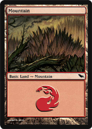 Shadowmoor MTG MOUNTAIN #296 X4 DJMagic 4X MTG Cards