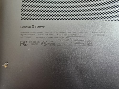 Lenovo Yoga Pro 9i 16" 3.2K Mini LED Intel Core Ultra 9 32GB RTX 4060 1TB SSD - Picture 19 of 20