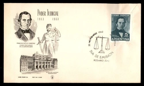 Mayfairstamps Argentina FDC 1963 Poder Judicial Lady Justice First Day Cover aax