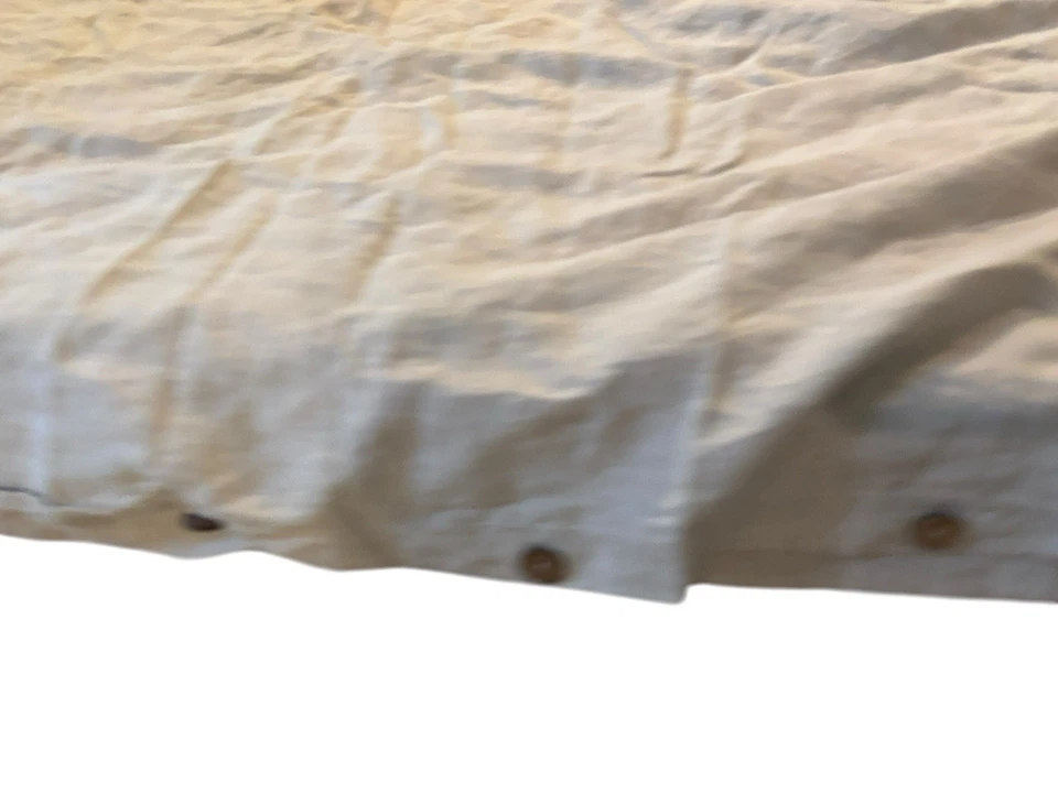 Simple Opulence Size FULL Tan 100% Linen Duvet Cover - Image 3 of 4