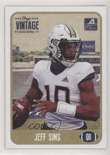 2021 Onyx Vintage College Jeff Sims #CFJS 4z8