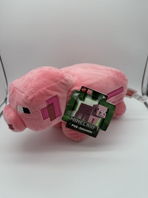 Mattel Mojang Studios Minecraft 10 inch Plush Pig Cochon Stuffed Animal New 2022