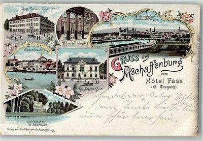 13652318 - 8750 Aschaffenburg Engl. Fraeulein-Institut Kgl. Berirks-Amt Atrium