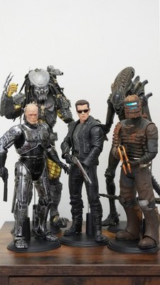 5 Stück Figuren Base Ständer für NECA McFarlane 7'' Figuren Terminator Predator Alien