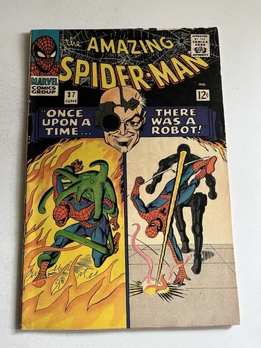 THE AMAZING SPIDER-MAN #37 Marvel 1966 1st NORMAN OSBORNE VG 4.0 Solid Copy