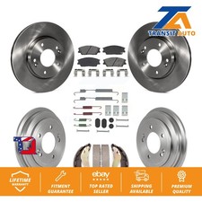 Brake Rotors Semi-Metallic Pad Drum Front Rear Kit (7Pc) For 20-23 Hyundai Venue