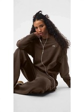 alo new autumn couple hoodie loose retro trend with a round neck-