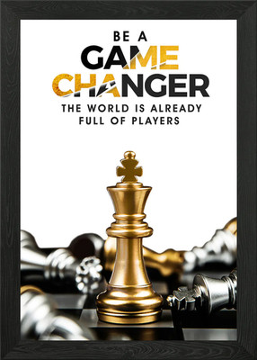 be a game changer Gerahmtes Wandbild Poster Leinwanddruck Bild