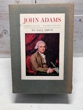1962-1963 JOHN ADAMS BOXED SET BY PAGE SMITH FIRST EDITION 2 BOOKS