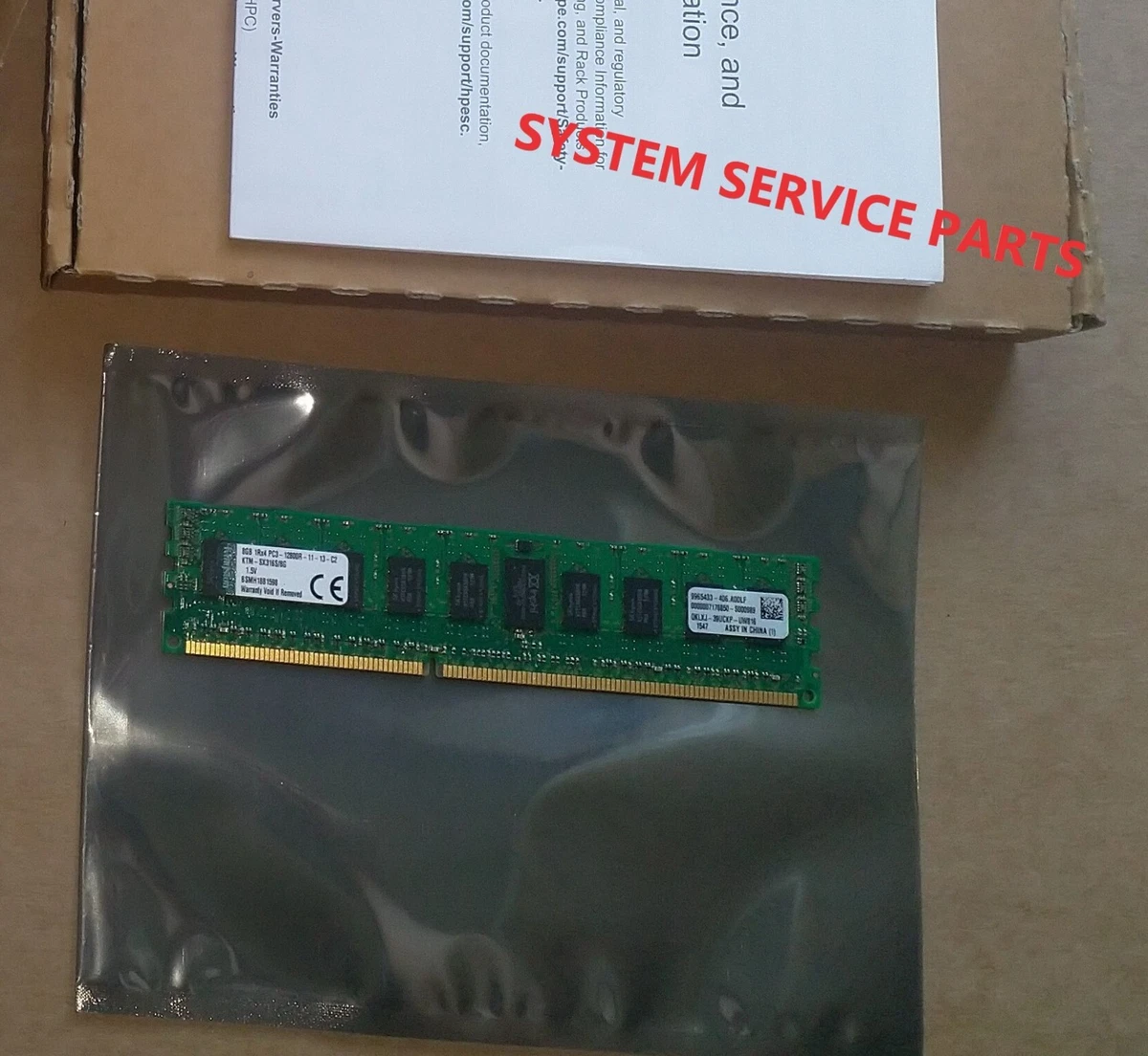 Banco RAM 8GB DDR3 ECC UDIMM PC3-12800 (1600MHz) Per Server - Equivalente Cisco 15-14597-01