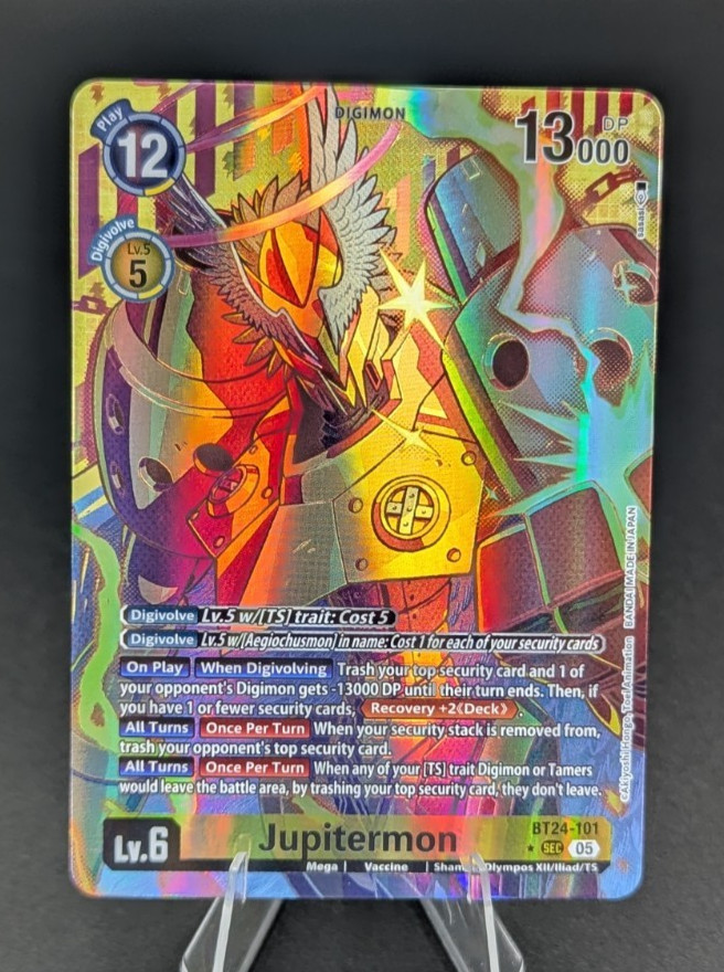 Digimon BT24-101 (SEC)* Jupitermon (Alternate Art) - Time Stranger (BT-24)