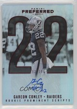 2017 Panini Preferred Rookie Prominent Scripts Red /199 Gareon Conley Auto 1u0