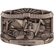 Massey Harris MH 80 Special Tractor Ferguson Farmer Farming NOS Vtg Belt Buckle