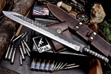 CFK IPAK Handmade D2 Custom HYBIRD LATIN Machete Chopping Camping Hunting Knife