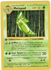 Pokemon Metapod 1st Edition Shadowless 54/102 Base Set Vintage 1999 - LP