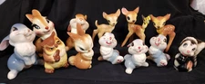 Vtg Disney Evan Shaw American Pottery Bambi 1940s Ceramic 13 Figurine Collection