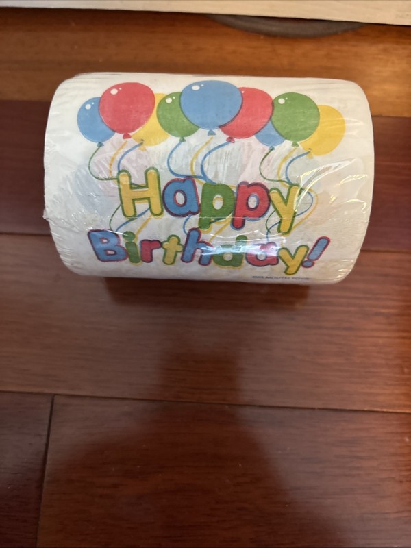 Big Mouth Happy Birthday Toilet Paper, Gag