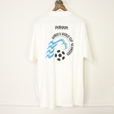 Vintage Adidas Soccer 1995 Women's  Fifa World Cup T Shirt XL NOS NWT