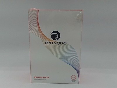 Rapique White Wireless Mouse With Dual Bluetooth And 2.4 GHz USB Receiver