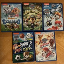 Lot Of 5 Nickelodeon PAW Patrol DVD, Sports, Winter, Summer, Jungle And Everest