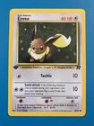 1st Edition Eevee 55/82 Team Rocket Set Rare Vintage Pokemon Card - NM