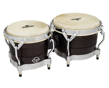 Latin Percussion Matador Series Wood Bongos - Dark Brown