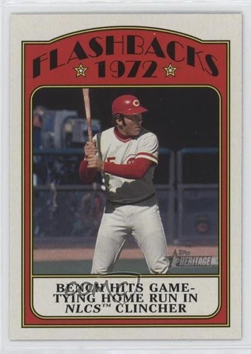 2021 Topps Heritage Baseball Flashbacks Johnny Bench #BFB-JB HOF