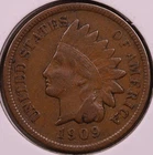1909-S Indian Cent Choice VF ***RARE ORIGINAL KEY DATE COIN***