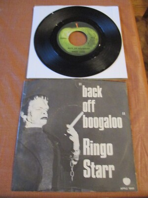 Ringo Starr-Back Off Boogaloo-Apple 45/VG+/1972 (gray front)- Winchester Press