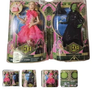Mattel Wicked Movie Glinda Elphaba Fashion Doll Set - URL MISPRINT Collectible.