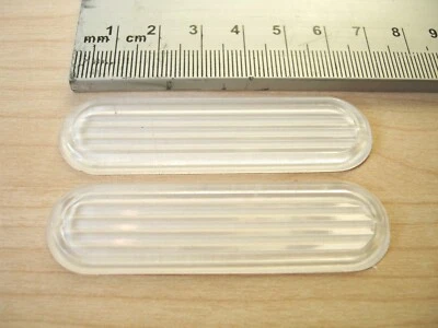 Vivarium glass door handles 1 pair clear plastic self adhesive 31/5