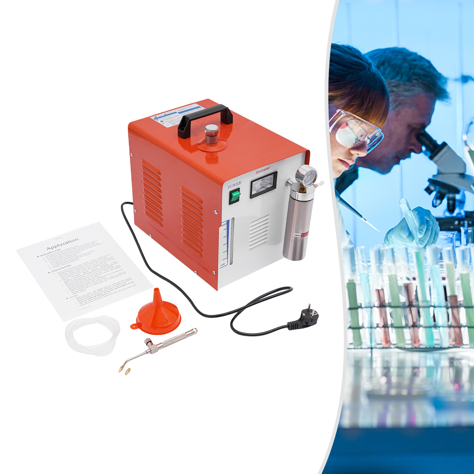 65L Oxygen Hydrogen Water Flame Acrylic Welder Machine Welder&Torch Polisher NEW