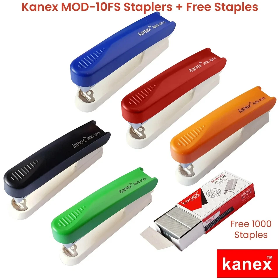 KANEX Full Strip Metal Stapler - Heavy Duty Desk Office 26/6 - Plus 1000 Staples