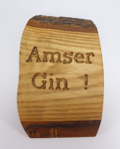 Gin Home Bar Time Rustic Wooden Plaque Valentine Party Gift Amser Welsh Gift - Picture 1 of 12
